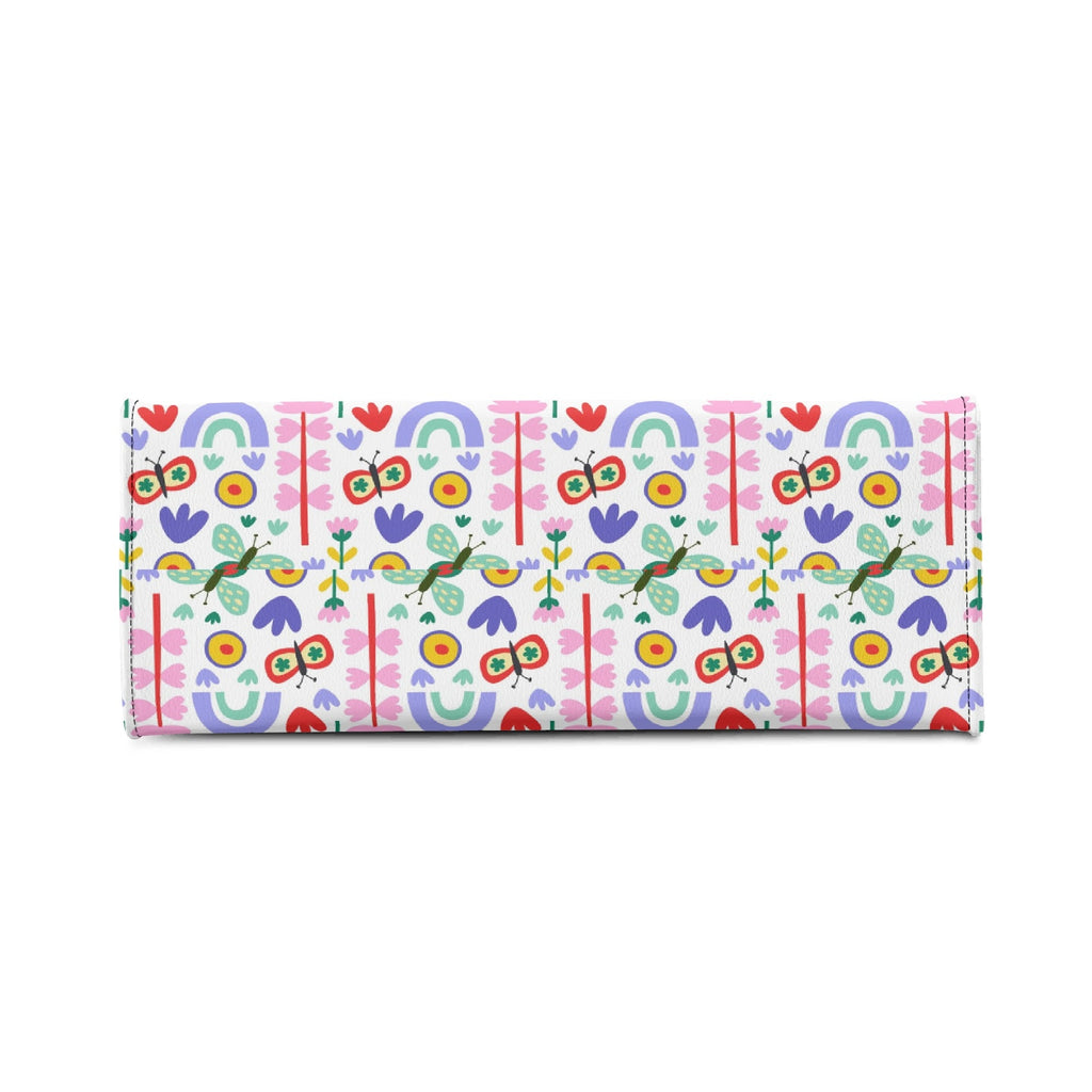 Rainbows And Butterflies Luxury PU Leather Handbag Luxury PU Leather Handbag Printed Offshore