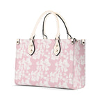 Pink Hawaiian Foliage Luxury PU Leather Handbag Luxury PU Leather Handbag Plants Printed Offshore