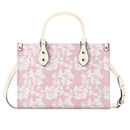 Pink Hawaiian Foliage Luxury PU Leather Handbag Luxury PU Leather Handbag Plants Printed Offshore