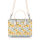 Retro boho Flowers Luxury PU Leather Handbag Luxury PU Leather Handbag Plants Printed Offshore Retro