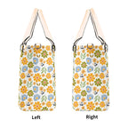 Retro boho Flowers Luxury PU Leather Handbag Luxury PU Leather Handbag Plants Printed Offshore Retro