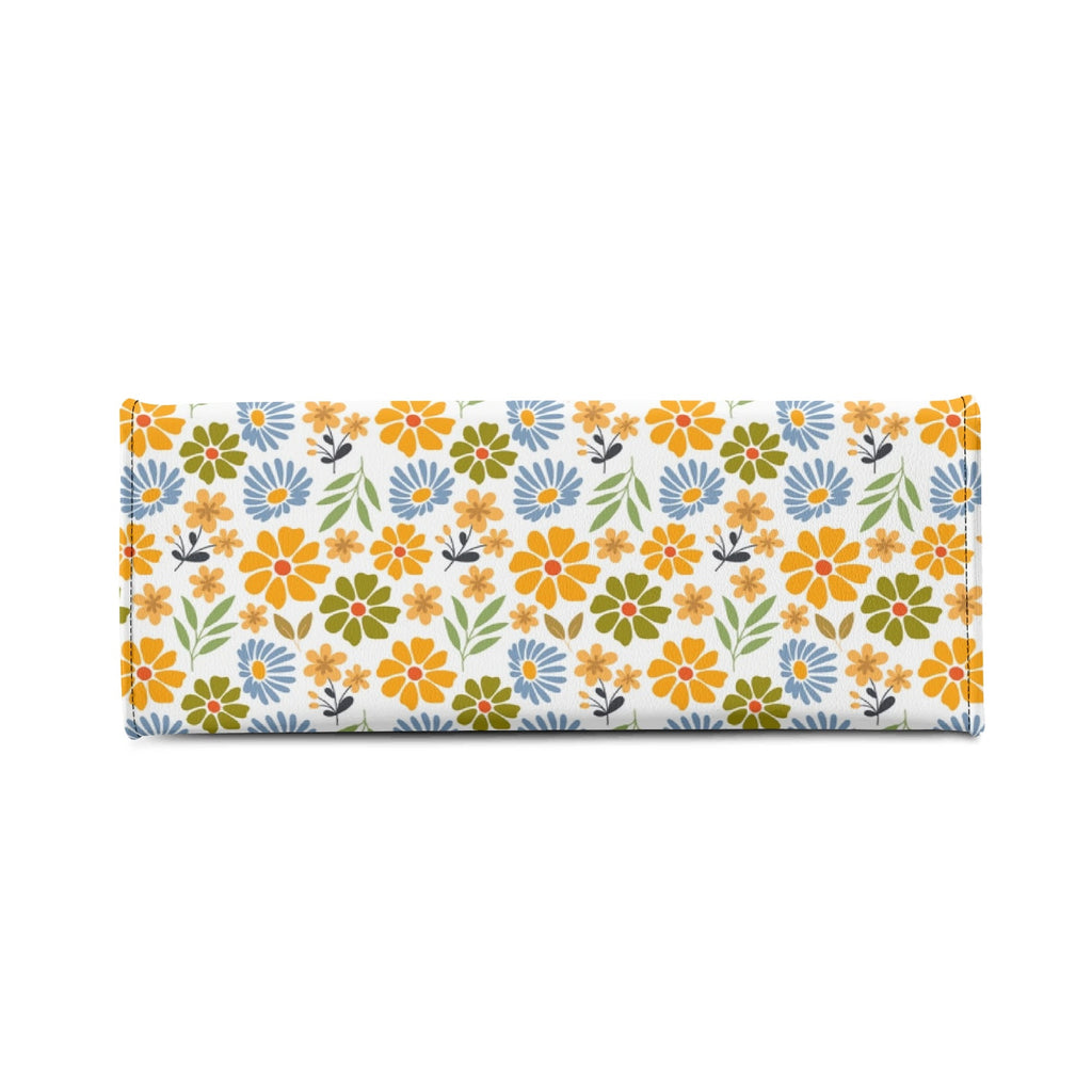 Retro boho Flowers Luxury PU Leather Handbag Luxury PU Leather Handbag Plants Printed Offshore Retro