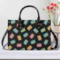 Colourful Cassette Tapes Luxury PU Leather Handbag L Luxury PU Leather Handbag Music Printed Offshore Retro