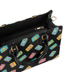 Colourful Cassette Tapes Luxury PU Leather Handbag Luxury PU Leather Handbag Music Printed Offshore Retro
