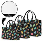 Colourful Cassette Tapes Luxury PU Leather Handbag Luxury PU Leather Handbag Music Printed Offshore Retro