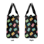 Colourful Cassette Tapes Luxury PU Leather Handbag Luxury PU Leather Handbag Music Printed Offshore Retro
