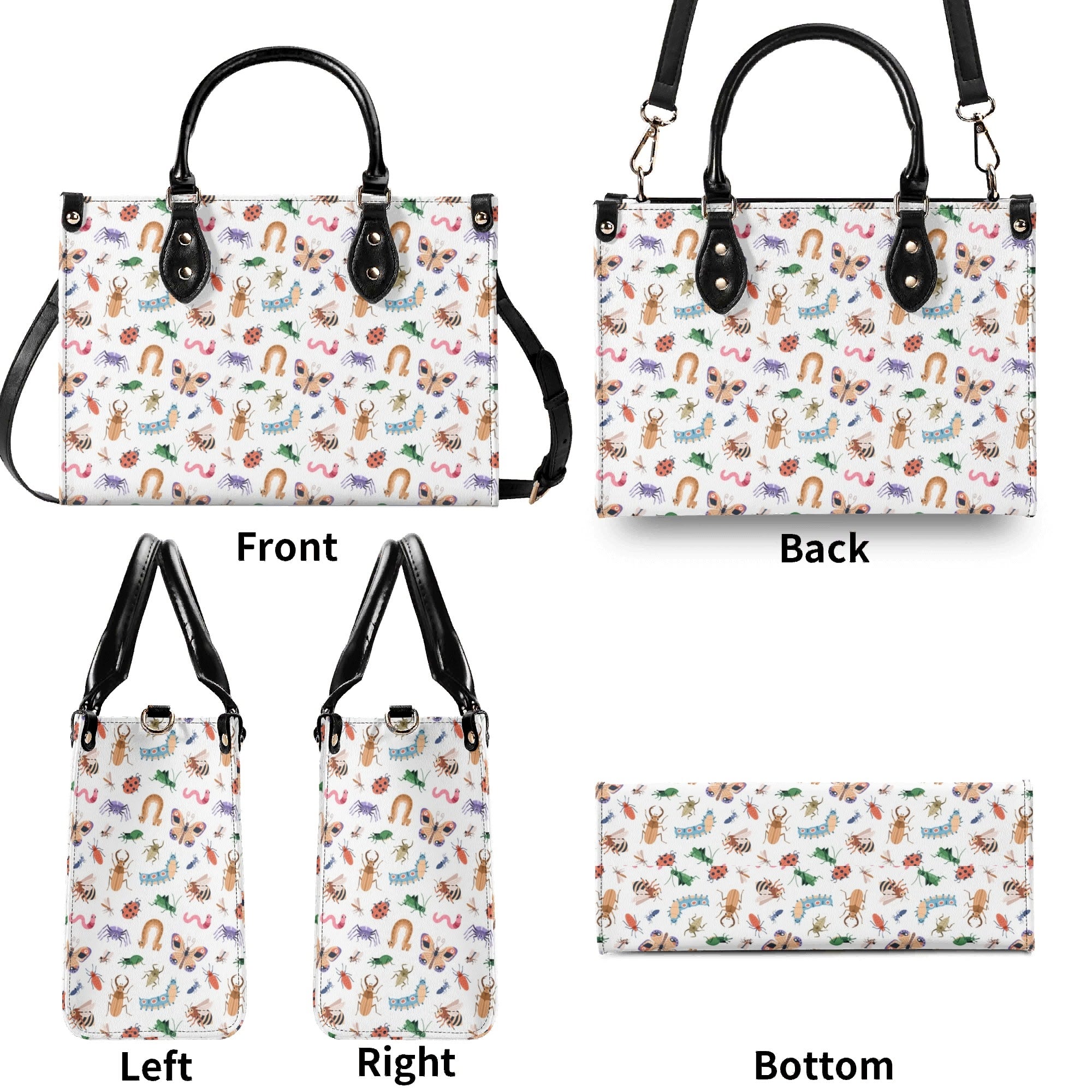 Cute Little Bugs Luxury PU Leather Handbag Luxury PU Leather Handbag animal Printed Offshore