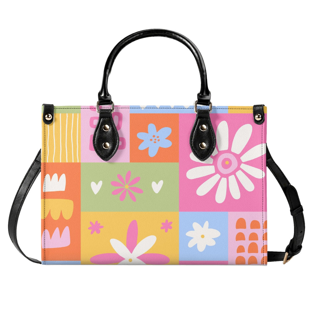 Floral Patchwork Luxury PU Leather Handbag Luxury PU Leather Handbag Printed Offshore