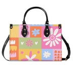 Floral Patchwork Luxury PU Leather Handbag Luxury PU Leather Handbag Printed Offshore
