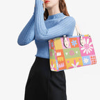 Floral Patchwork Luxury PU Leather Handbag Luxury PU Leather Handbag Printed Offshore