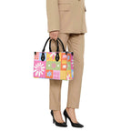 Floral Patchwork Luxury PU Leather Handbag Luxury PU Leather Handbag Printed Offshore