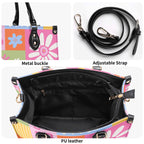 Floral Patchwork Luxury PU Leather Handbag Luxury PU Leather Handbag Printed Offshore