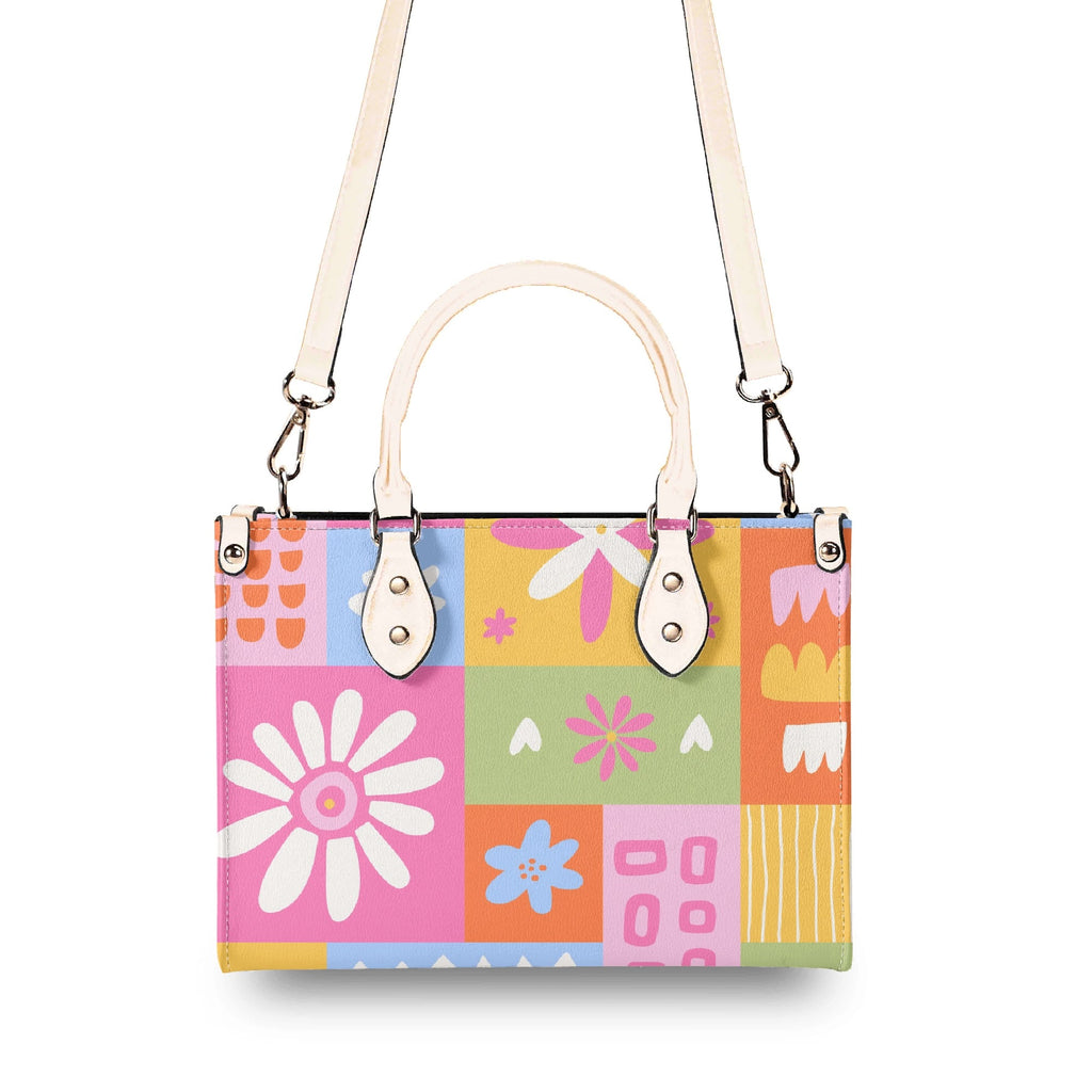 Floral Patchwork Luxury PU Leather Handbag Luxury PU Leather Handbag Printed Offshore