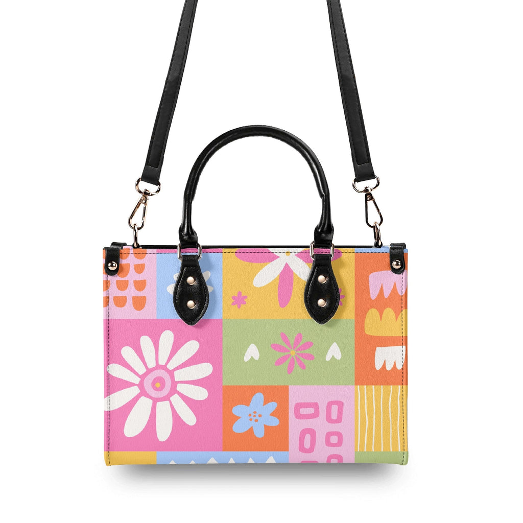 Floral Patchwork Luxury PU Leather Handbag Luxury PU Leather Handbag Printed Offshore
