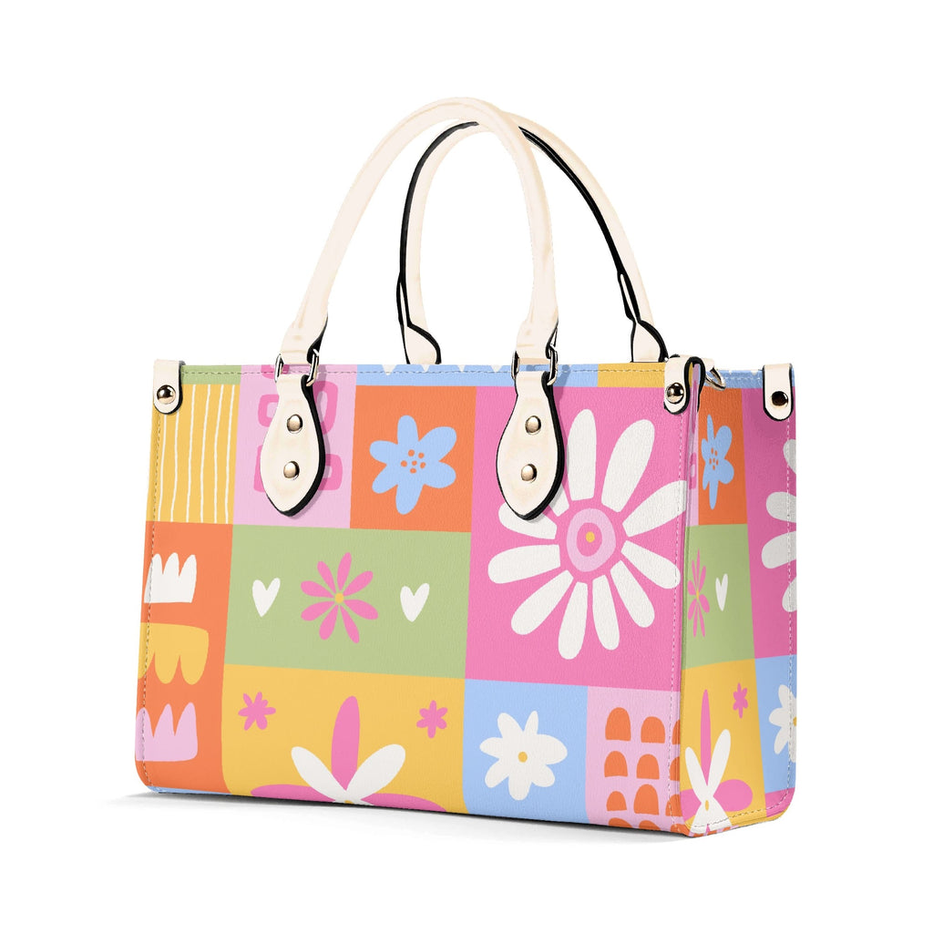 Floral Patchwork Luxury PU Leather Handbag Luxury PU Leather Handbag Printed Offshore