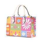 Floral Patchwork Luxury PU Leather Handbag Luxury PU Leather Handbag Printed Offshore