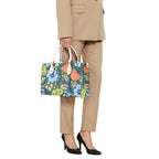Bright Boho Flowers Luxury PU Leather Handbag Luxury PU Leather Handbag Plants Printed Offshore