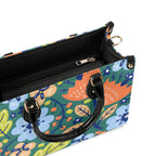 Bright Boho Flowers Luxury PU Leather Handbag Luxury PU Leather Handbag Plants Printed Offshore