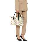 Cactus Pots And Flowers Luxury PU Leather Handbag Luxury PU Leather Handbag Plants Printed Offshore