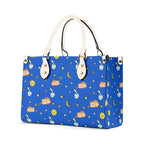 Cats In Space Luxury PU Leather Handbag Luxury PU Leather Handbag animal Printed Offshore Space