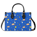 Cats In Space Luxury PU Leather Handbag Luxury PU Leather Handbag animal Printed Offshore Space