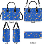 Cats In Space Luxury PU Leather Handbag Luxury PU Leather Handbag animal Printed Offshore Space