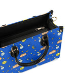 Cats In Space Luxury PU Leather Handbag Luxury PU Leather Handbag animal Printed Offshore Space