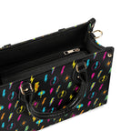 Fun Lightning Luxury PU Leather Handbag Luxury PU Leather Handbag comic Printed Offshore