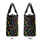 Fun Lightning Luxury PU Leather Handbag Luxury PU Leather Handbag comic Printed Offshore