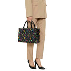 Fun Lightning Luxury PU Leather Handbag Luxury PU Leather Handbag comic Printed Offshore