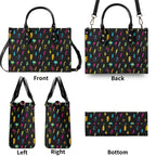 Fun Lightning Luxury PU Leather Handbag Luxury PU Leather Handbag comic Printed Offshore