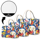 Comic Book Blue Luxury PU Leather Handbag Luxury PU Leather Handbag comic Printed Offshore