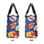 Comic Book Blue Luxury PU Leather Handbag Luxury PU Leather Handbag comic Printed Offshore