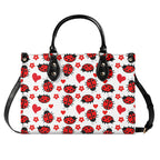 Ladybug Hearts Luxury PU Leather Handbag Luxury PU Leather Handbag animal Love Printed Offshore
