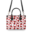 Ladybug Hearts Luxury PU Leather Handbag Luxury PU Leather Handbag animal Love Printed Offshore