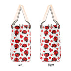 Ladybug Hearts Luxury PU Leather Handbag Luxury PU Leather Handbag animal Love Printed Offshore