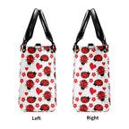 Ladybug Hearts Luxury PU Leather Handbag Luxury PU Leather Handbag animal Love Printed Offshore