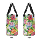Bright Floral Luxury PU Leather Handbag Luxury PU Leather Handbag Plants Printed Offshore