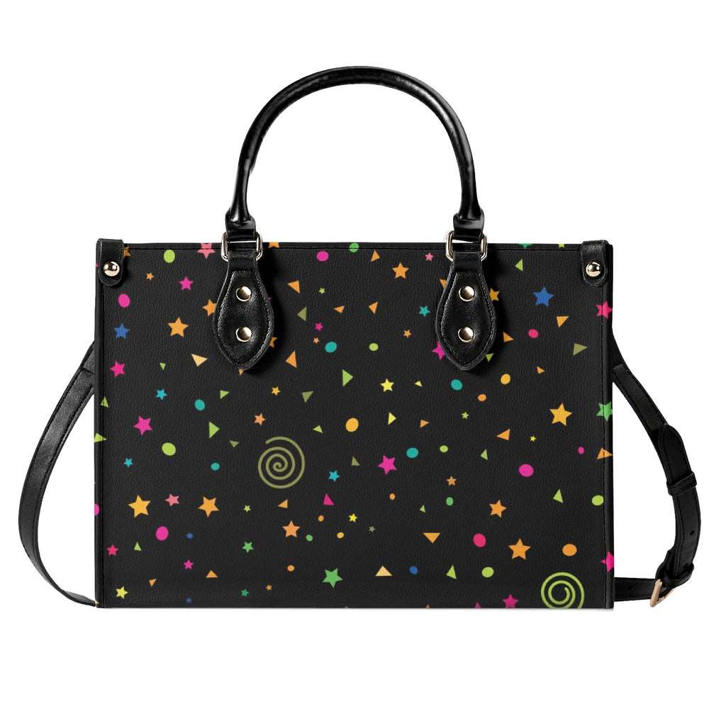 Stars And Swirls Luxury PU Leather Handbag Luxury PU Leather Handbag Printed Offshore