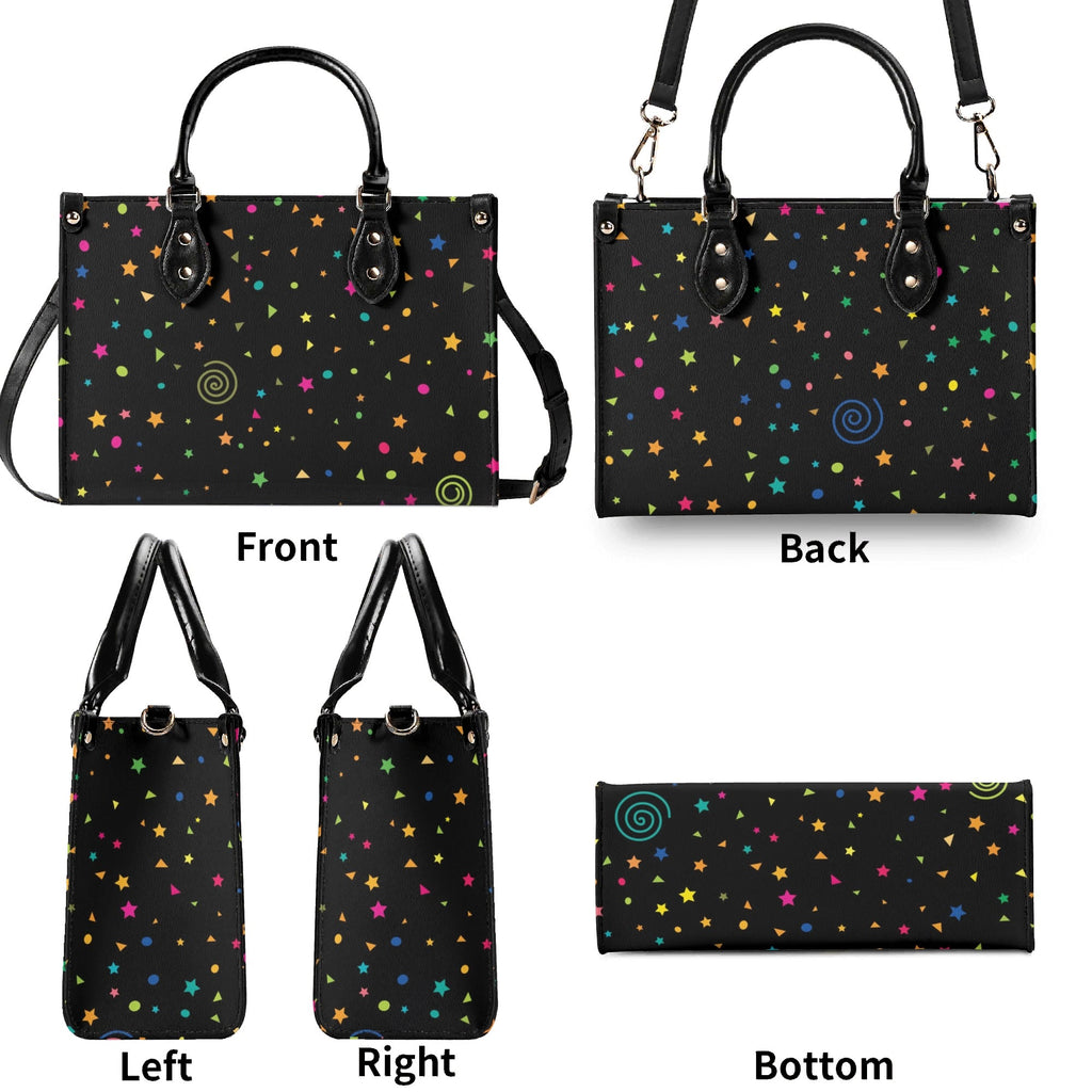 Stars And Swirls Luxury PU Leather Handbag Luxury PU Leather Handbag Printed Offshore