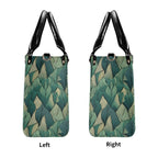 Leaf Pattern Luxury PU Leather Handbag Luxury PU Leather Handbag Plants Printed Offshore