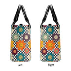 Happy Retro Flowers Luxury PU Leather Handbag Luxury PU Leather Handbag Printed Offshore Retro