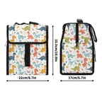 Cute Colourful Dinosaurs Flip-top Lunch Bag Flip Top Lunch Bag animal Printed Offshore