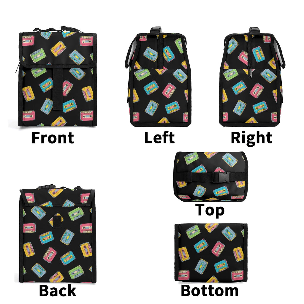 Colourful Cassettes Flip-top Lunch Bag Flip Top Lunch Bag Music Printed Offshore