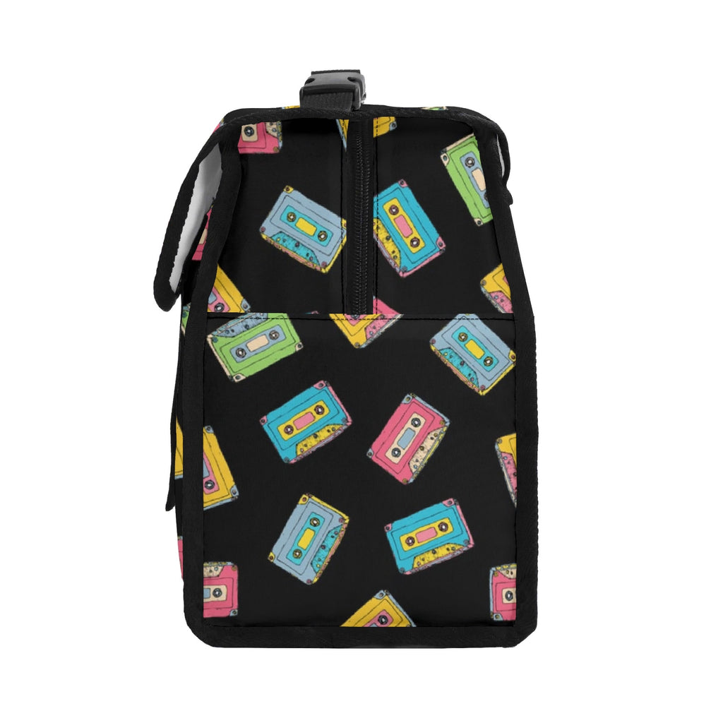 Colourful Cassettes Flip-top Lunch Bag Flip Top Lunch Bag Music Printed Offshore