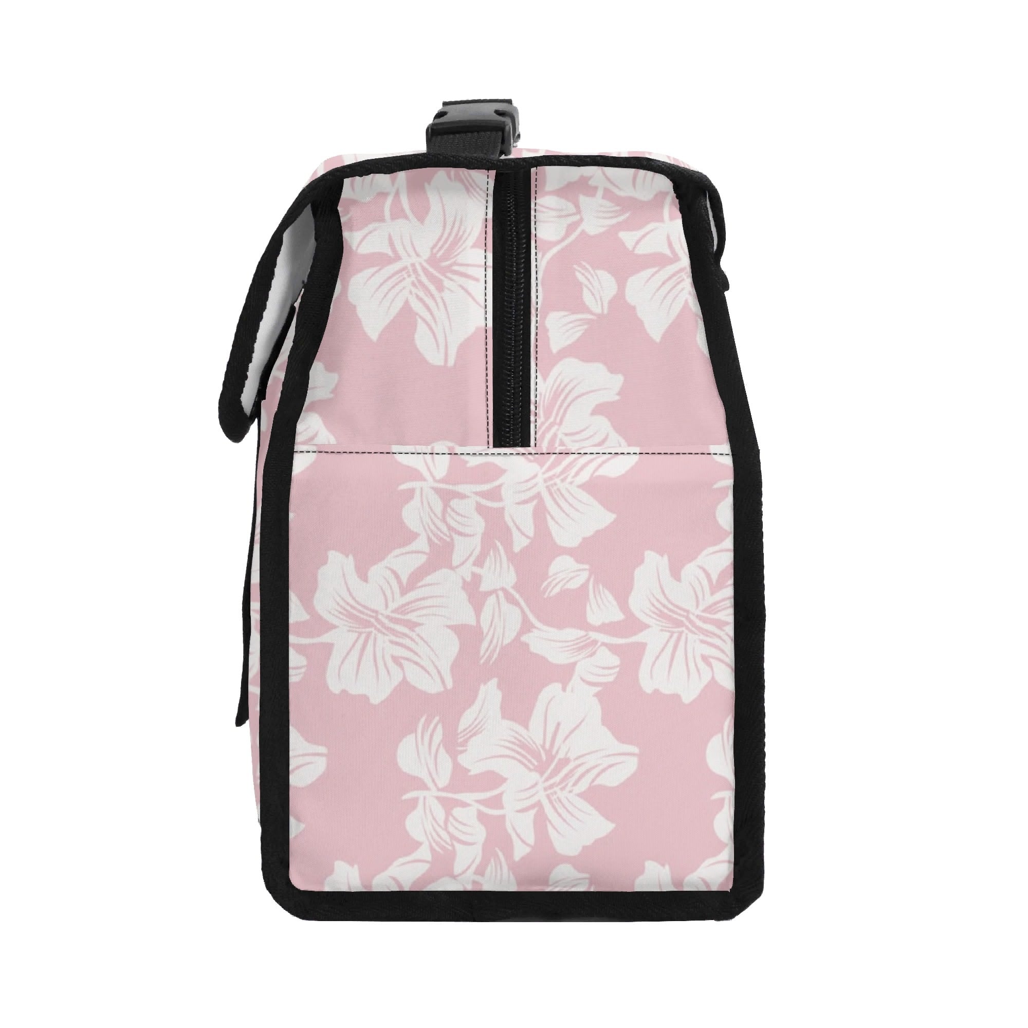 Pink Hawaiian Floral - Flip-top Lunch Bag Flip Top Lunch Bag Plants Printed Offshore
