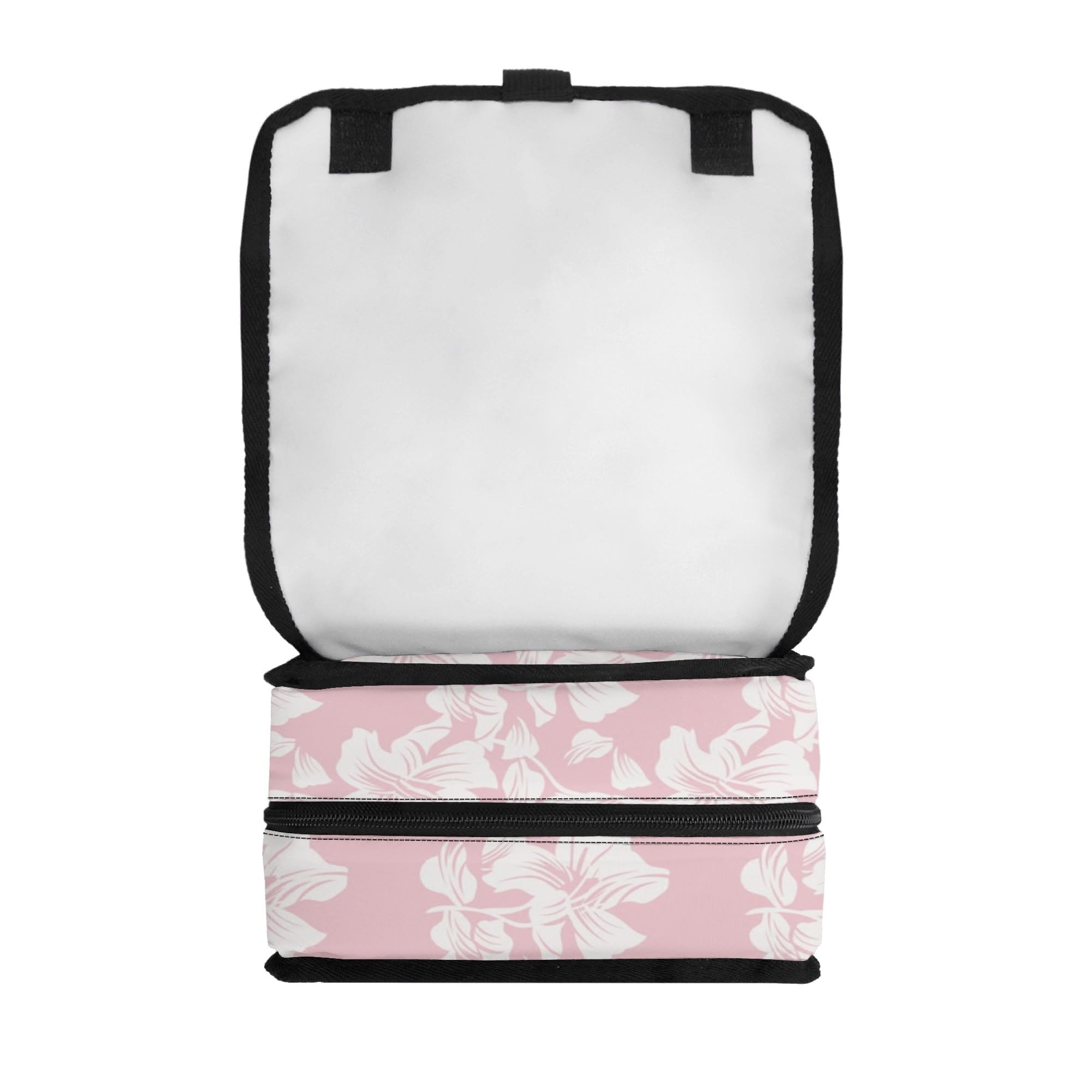 Pink Hawaiian Floral Flip-top Lunch Bag Flip Top Lunch Bag Plants Printed Offshore
