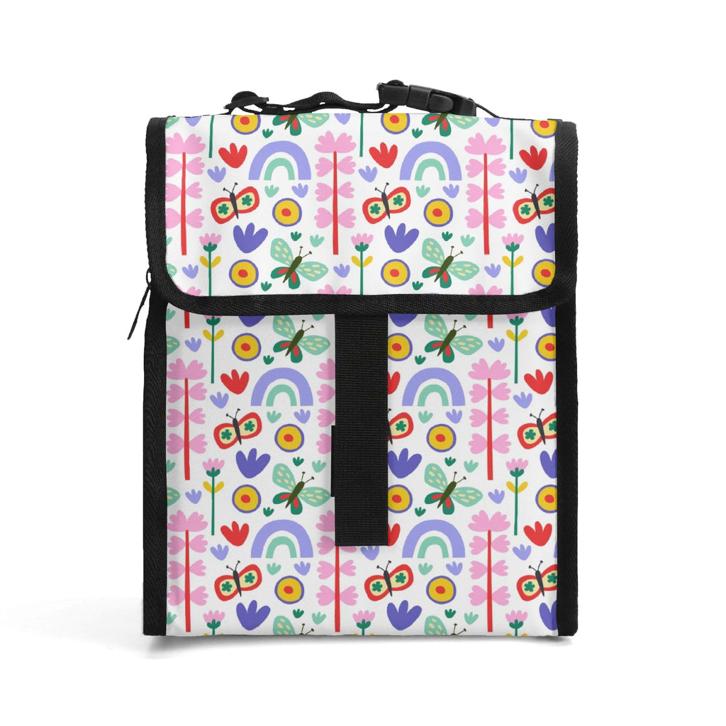 Rainbows And Butterflies Flip-top Lunch Bag Default Title Flip Top Lunch Bag Printed Offshore