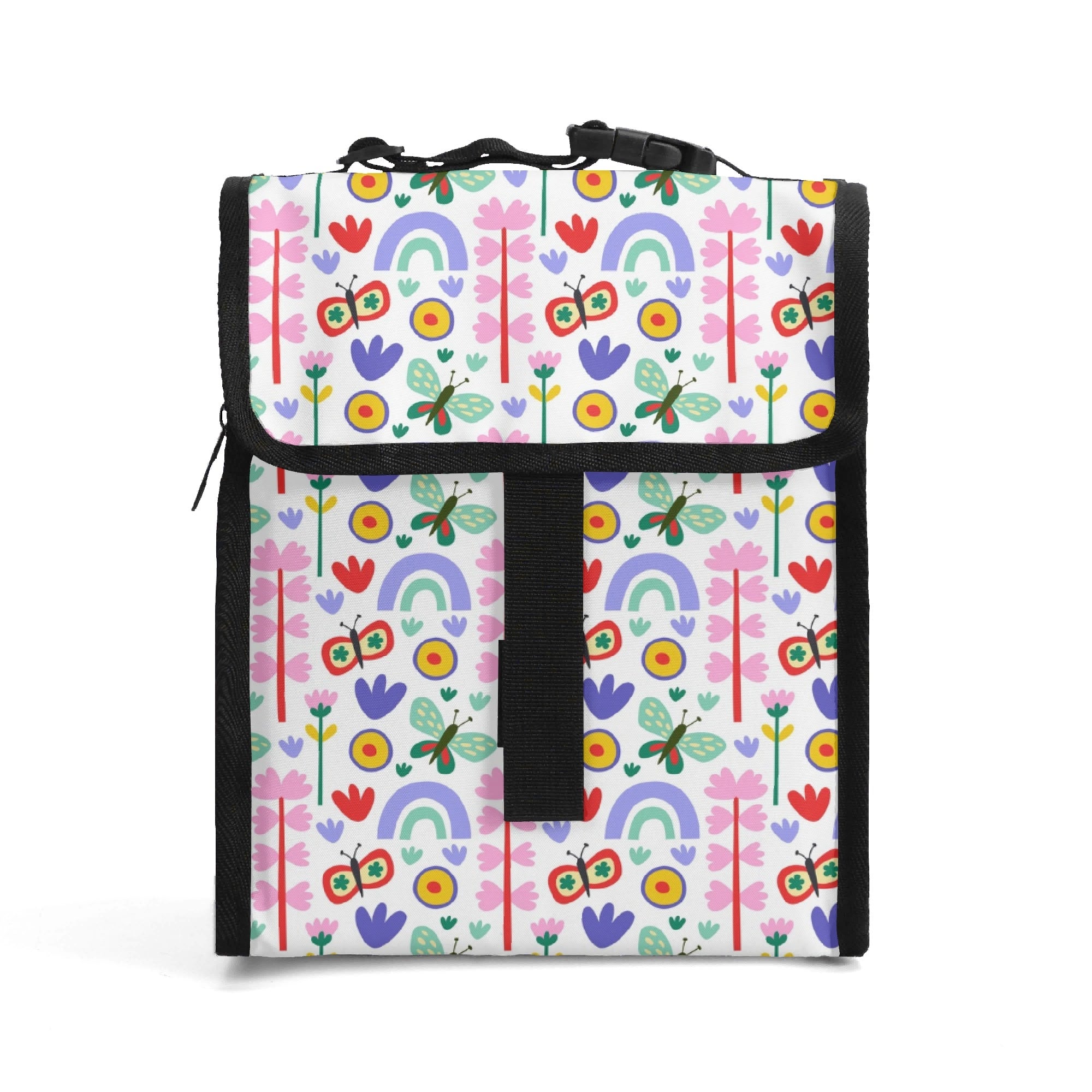 Rainbows And Butterflies - Flip-top Lunch Bag Default Title Flip Top Lunch Bag Printed Offshore