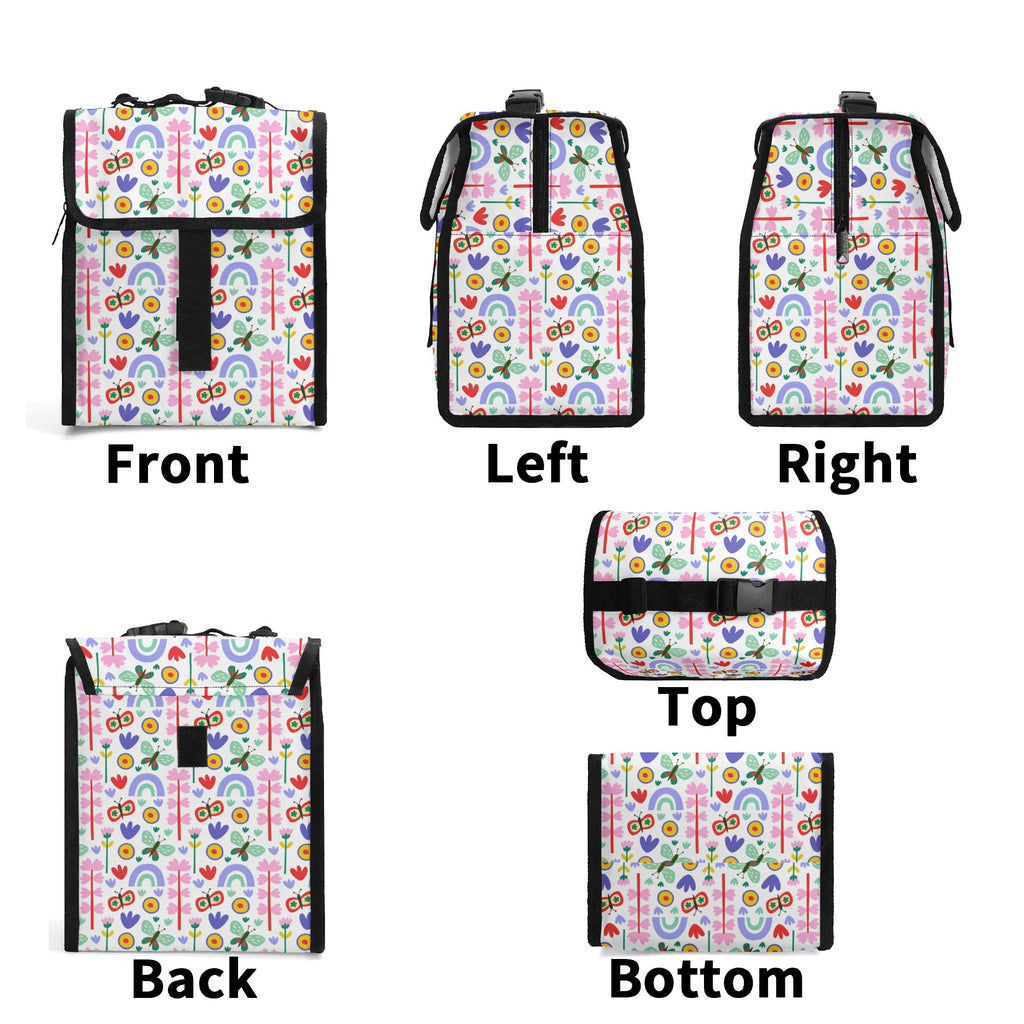 Rainbows And Butterflies Flip-top Lunch Bag Flip Top Lunch Bag Printed Offshore